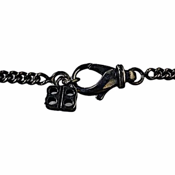 Authentic Balenciaga 19 AW Picture Frame Pendant Stainless Steel Necklace - Picture 4 of 5